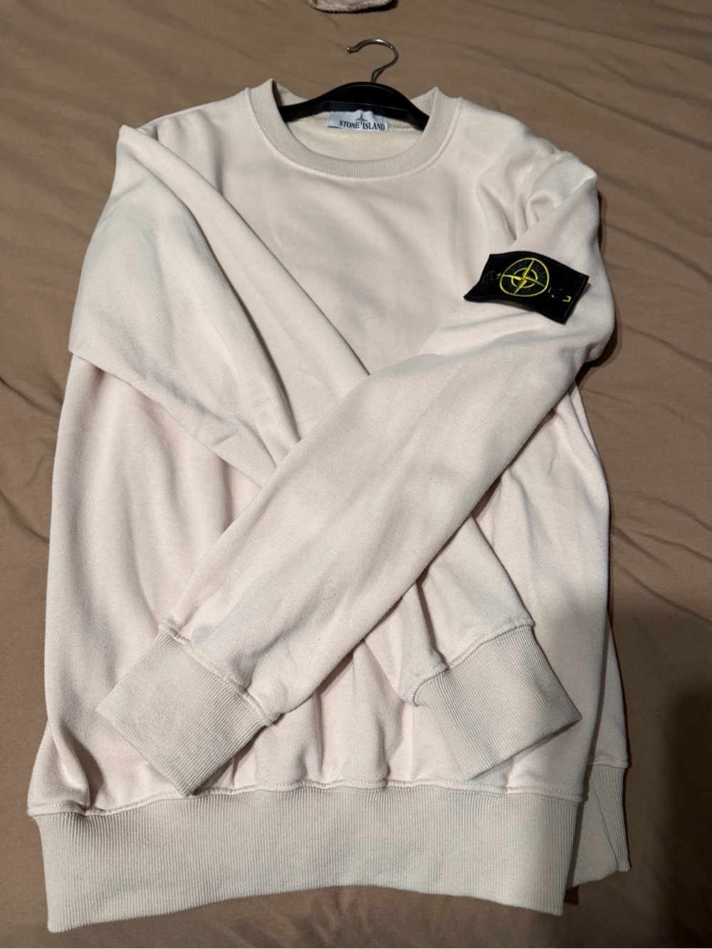 Stone Island Men’s Crewneck Sweatshirt in Beige